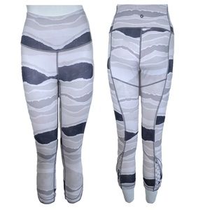 Lululemon Bleacher Stripe True Self Crop